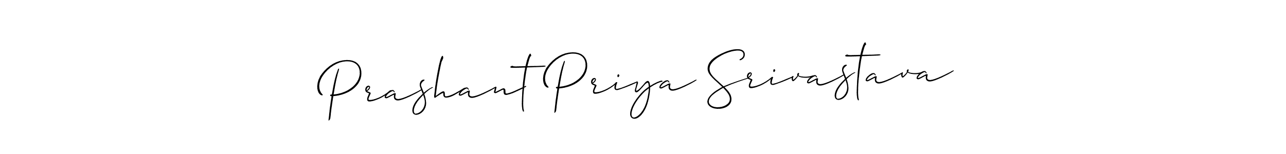 You should practise on your own different ways (Allison_Script) to write your name (Prashant Priya Srivastava) in signature. don't let someone else do it for you. Prashant Priya Srivastava signature style 2 images and pictures png