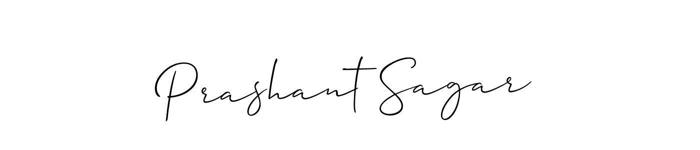 Prashant Sagar stylish signature style. Best Handwritten Sign (Allison_Script) for my name. Handwritten Signature Collection Ideas for my name Prashant Sagar. Prashant Sagar signature style 2 images and pictures png