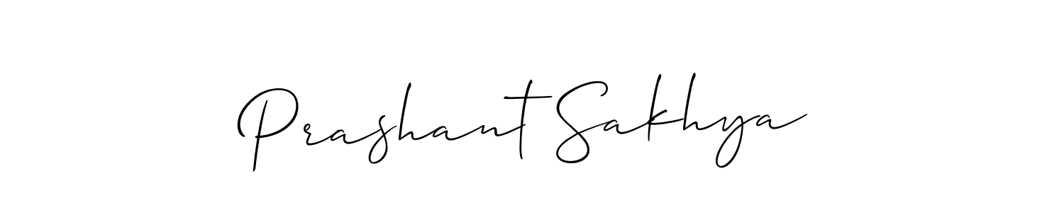 Prashant Sakhya stylish signature style. Best Handwritten Sign (Allison_Script) for my name. Handwritten Signature Collection Ideas for my name Prashant Sakhya. Prashant Sakhya signature style 2 images and pictures png