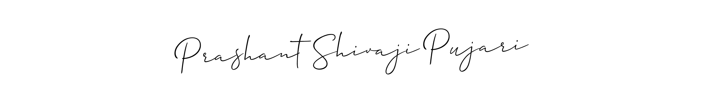 Similarly Allison_Script is the best handwritten signature design. Signature creator online .You can use it as an online autograph creator for name Prashant Shivaji Pujari. Prashant Shivaji Pujari signature style 2 images and pictures png