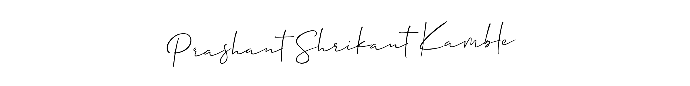 Similarly Allison_Script is the best handwritten signature design. Signature creator online .You can use it as an online autograph creator for name Prashant Shrikant Kamble. Prashant Shrikant Kamble signature style 2 images and pictures png