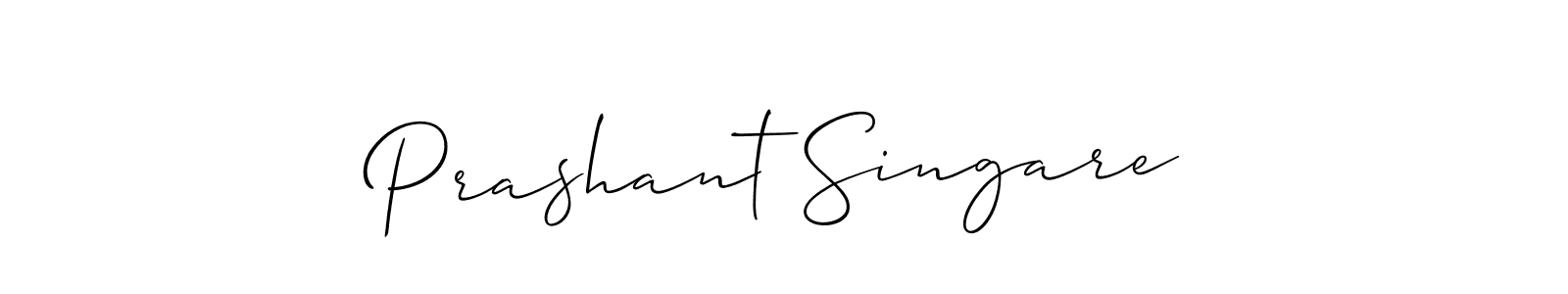 How to Draw Prashant Singare signature style? Allison_Script is a latest design signature styles for name Prashant Singare. Prashant Singare signature style 2 images and pictures png