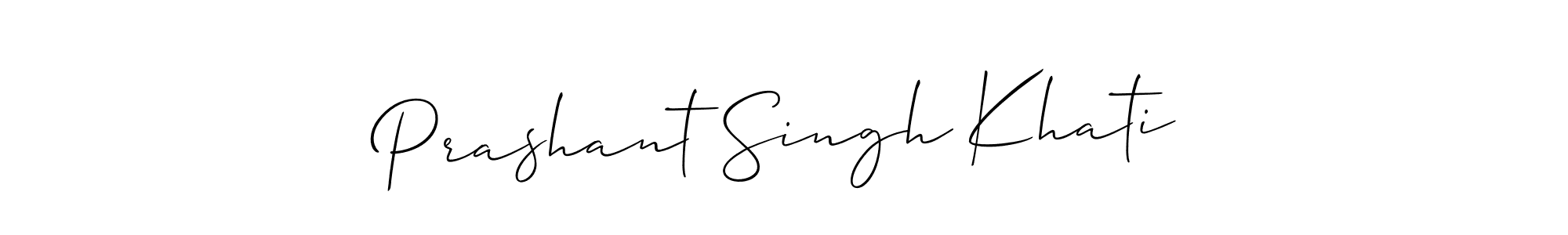 Also You can easily find your signature by using the search form. We will create Prashant Singh Khati name handwritten signature images for you free of cost using Allison_Script sign style. Prashant Singh Khati signature style 2 images and pictures png