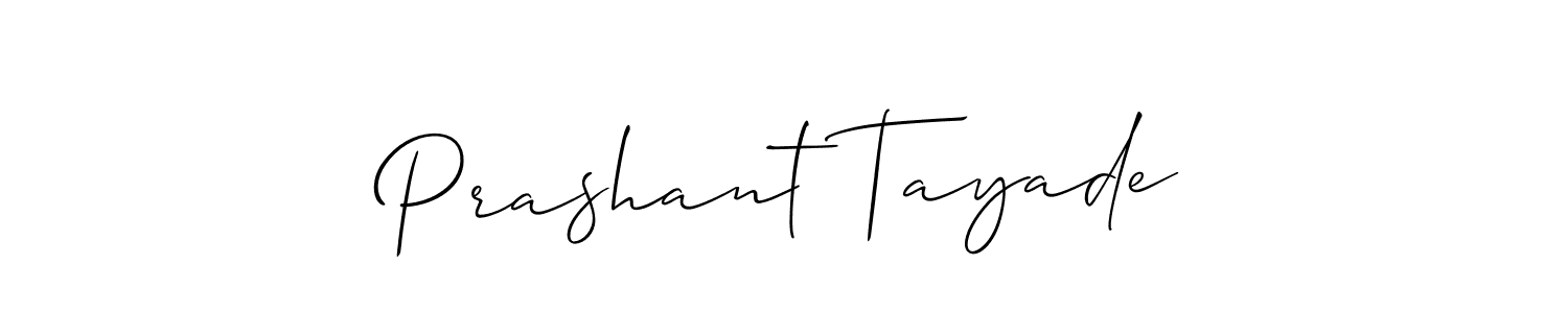 Similarly Allison_Script is the best handwritten signature design. Signature creator online .You can use it as an online autograph creator for name Prashant Tayade. Prashant Tayade signature style 2 images and pictures png