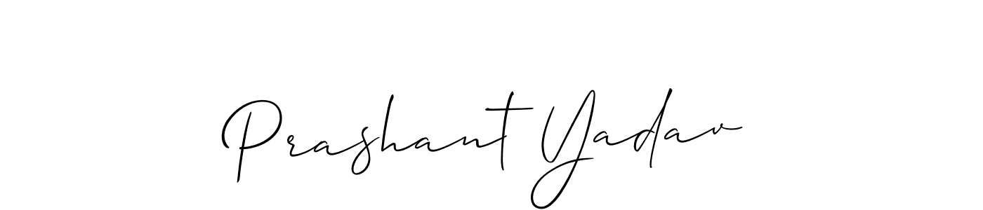 How to make Prashant Yadav signature? Allison_Script is a professional autograph style. Create handwritten signature for Prashant Yadav name. Prashant Yadav signature style 2 images and pictures png