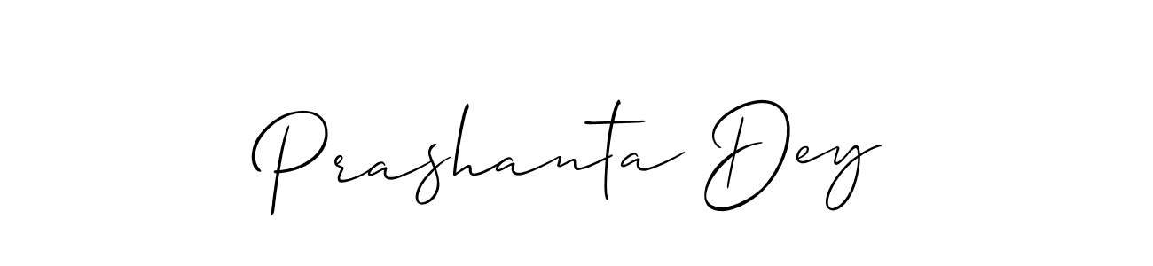 You should practise on your own different ways (Allison_Script) to write your name (Prashanta Dey) in signature. don't let someone else do it for you. Prashanta Dey signature style 2 images and pictures png