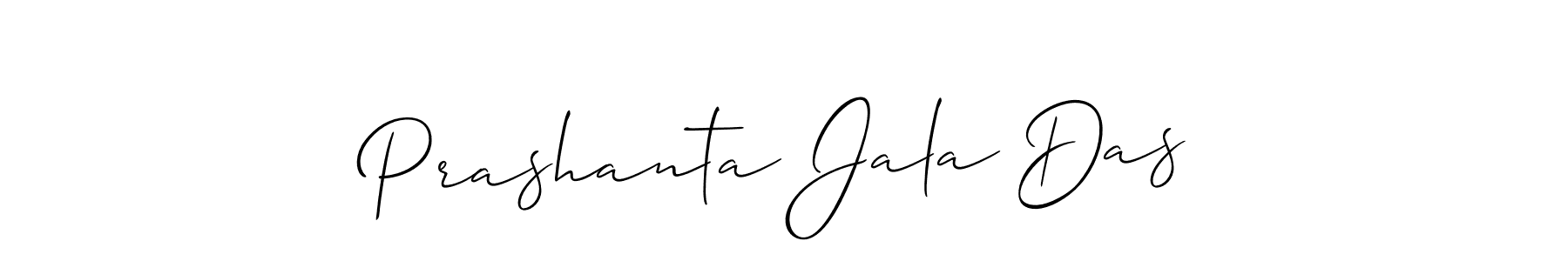 The best way (Allison_Script) to make a short signature is to pick only two or three words in your name. The name Prashanta Jala Das include a total of six letters. For converting this name. Prashanta Jala Das signature style 2 images and pictures png