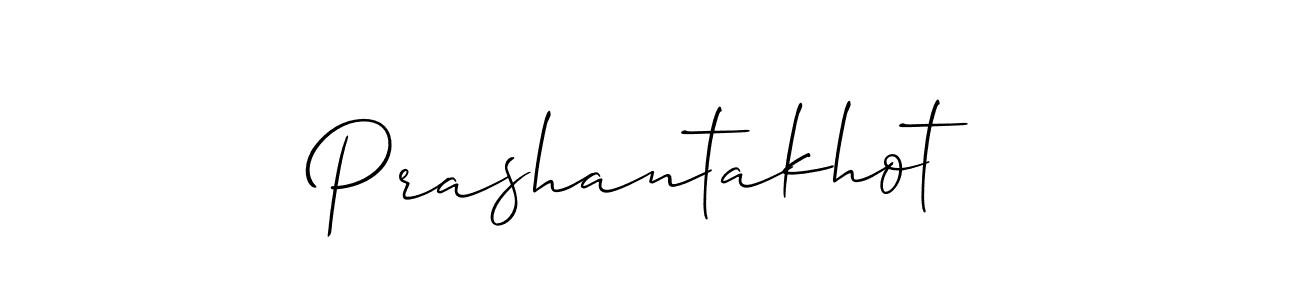 if you are searching for the best signature style for your name Prashantakhot. so please give up your signature search. here we have designed multiple signature styles  using Allison_Script. Prashantakhot signature style 2 images and pictures png