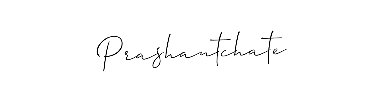 Prashantchate stylish signature style. Best Handwritten Sign (Allison_Script) for my name. Handwritten Signature Collection Ideas for my name Prashantchate. Prashantchate signature style 2 images and pictures png