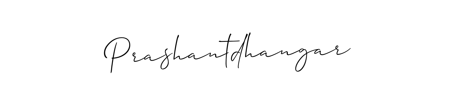 How to make Prashantdhangar signature? Allison_Script is a professional autograph style. Create handwritten signature for Prashantdhangar name. Prashantdhangar signature style 2 images and pictures png