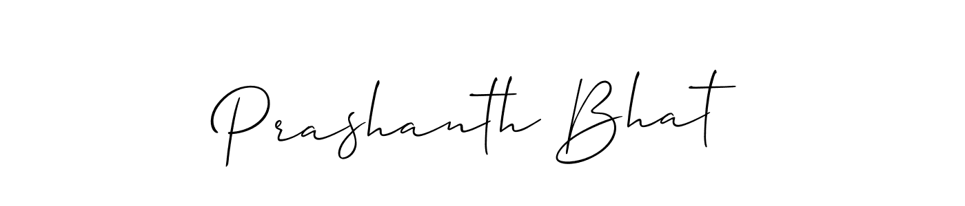 How to make Prashanth Bhat signature? Allison_Script is a professional autograph style. Create handwritten signature for Prashanth Bhat name. Prashanth Bhat signature style 2 images and pictures png