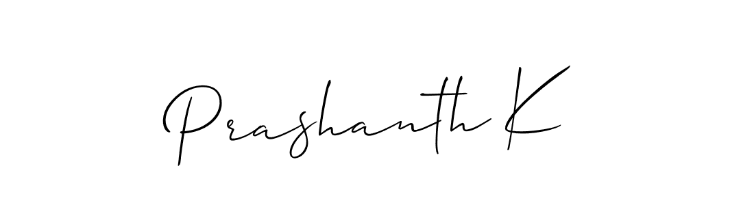 How to Draw Prashanth K signature style? Allison_Script is a latest design signature styles for name Prashanth K. Prashanth K signature style 2 images and pictures png