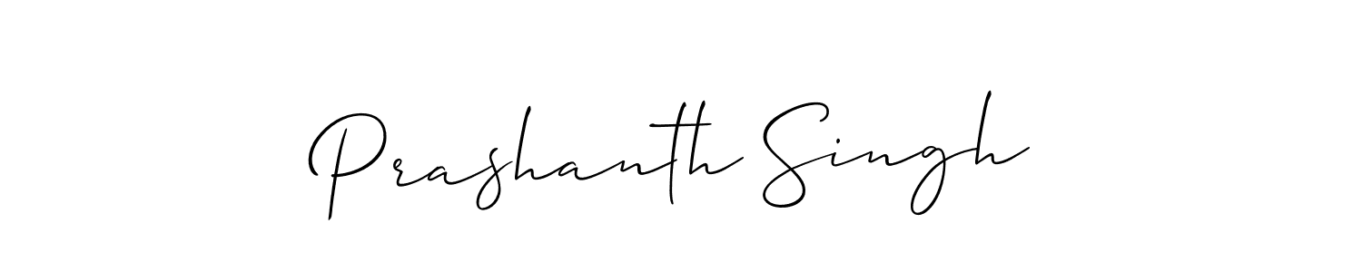 Design your own signature with our free online signature maker. With this signature software, you can create a handwritten (Allison_Script) signature for name Prashanth Singh. Prashanth Singh signature style 2 images and pictures png