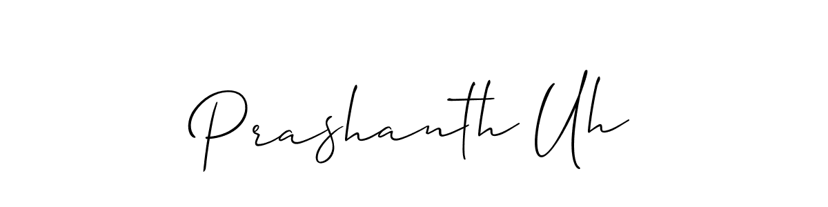 Similarly Allison_Script is the best handwritten signature design. Signature creator online .You can use it as an online autograph creator for name Prashanth Uh. Prashanth Uh signature style 2 images and pictures png
