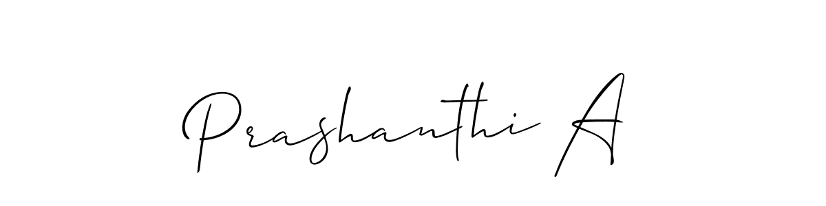 How to Draw Prashanthi A signature style? Allison_Script is a latest design signature styles for name Prashanthi A. Prashanthi A signature style 2 images and pictures png