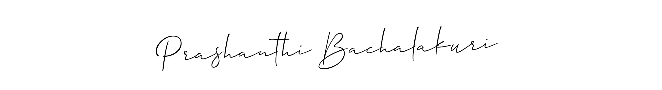 Also You can easily find your signature by using the search form. We will create Prashanthi Bachalakuri name handwritten signature images for you free of cost using Allison_Script sign style. Prashanthi Bachalakuri signature style 2 images and pictures png