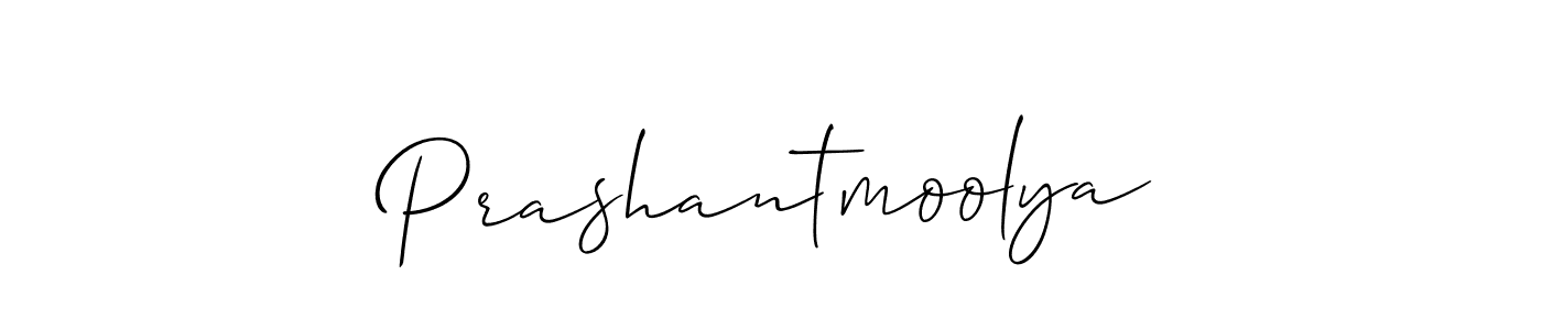 How to make Prashantmoolya signature? Allison_Script is a professional autograph style. Create handwritten signature for Prashantmoolya name. Prashantmoolya signature style 2 images and pictures png