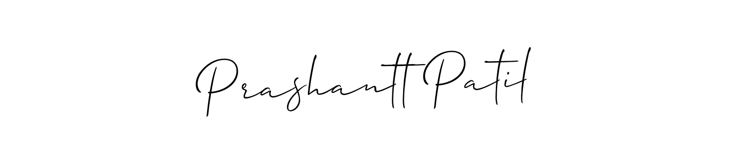 Prashantt Patil stylish signature style. Best Handwritten Sign (Allison_Script) for my name. Handwritten Signature Collection Ideas for my name Prashantt Patil. Prashantt Patil signature style 2 images and pictures png