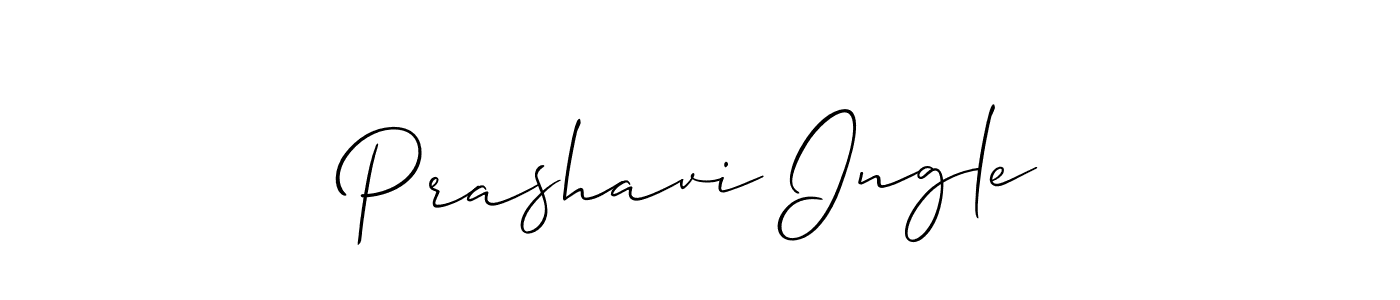 How to make Prashavi Ingle signature? Allison_Script is a professional autograph style. Create handwritten signature for Prashavi Ingle name. Prashavi Ingle signature style 2 images and pictures png