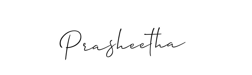 It looks lik you need a new signature style for name Prasheetha. Design unique handwritten (Allison_Script) signature with our free signature maker in just a few clicks. Prasheetha signature style 2 images and pictures png