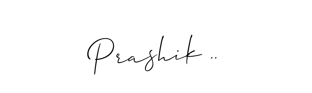 Design your own signature with our free online signature maker. With this signature software, you can create a handwritten (Allison_Script) signature for name Prashik ... Prashik .. signature style 2 images and pictures png