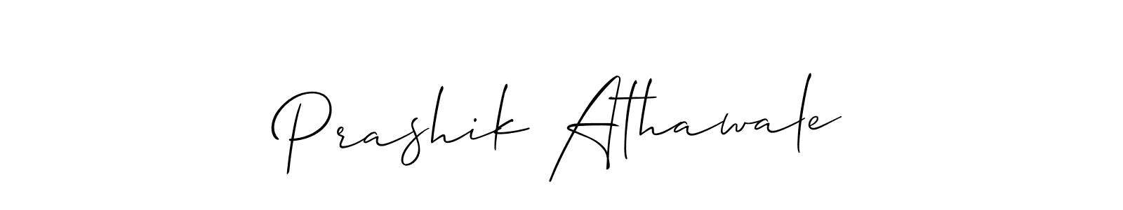 Make a beautiful signature design for name Prashik Athawale. With this signature (Allison_Script) style, you can create a handwritten signature for free. Prashik Athawale signature style 2 images and pictures png