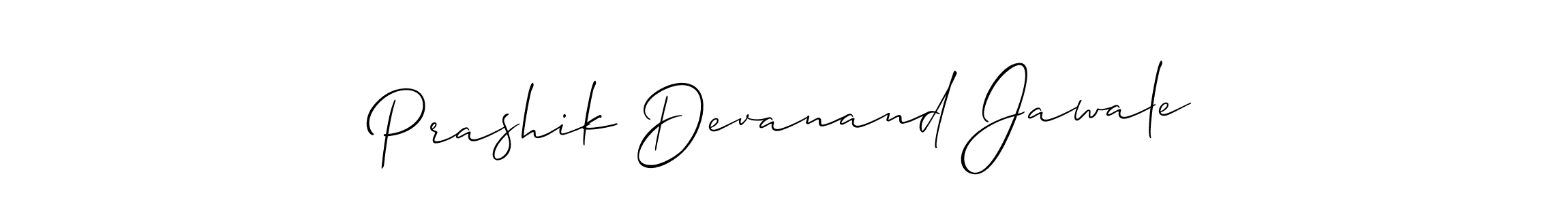 Also You can easily find your signature by using the search form. We will create Prashik Devanand Jawale name handwritten signature images for you free of cost using Allison_Script sign style. Prashik Devanand Jawale signature style 2 images and pictures png