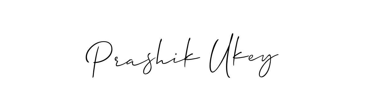 How to make Prashik Ukey signature? Allison_Script is a professional autograph style. Create handwritten signature for Prashik Ukey name. Prashik Ukey signature style 2 images and pictures png