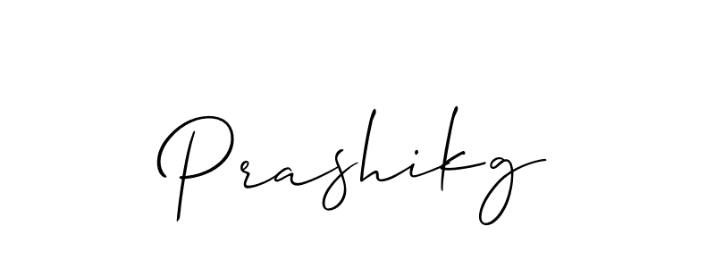 How to Draw Prashikg signature style? Allison_Script is a latest design signature styles for name Prashikg. Prashikg signature style 2 images and pictures png