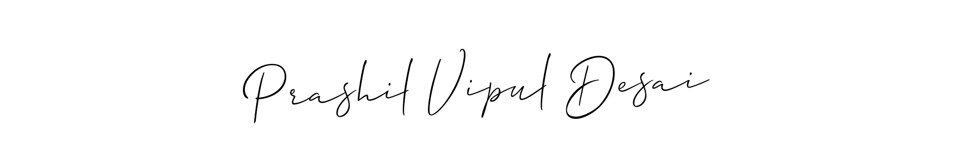 Similarly Allison_Script is the best handwritten signature design. Signature creator online .You can use it as an online autograph creator for name Prashil Vipul Desai. Prashil Vipul Desai signature style 2 images and pictures png