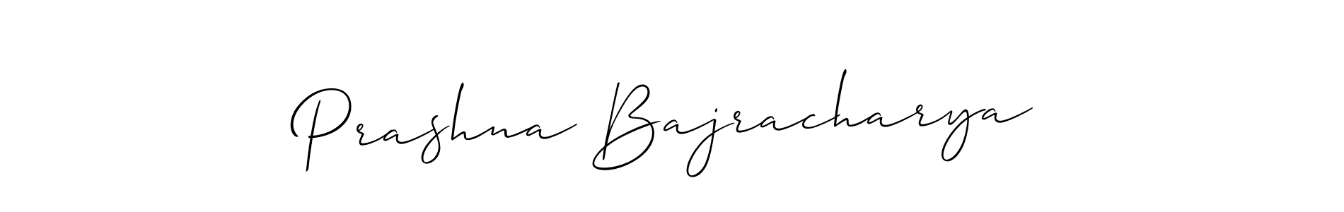 Make a short Prashna Bajracharya signature style. Manage your documents anywhere anytime using Allison_Script. Create and add eSignatures, submit forms, share and send files easily. Prashna Bajracharya signature style 2 images and pictures png