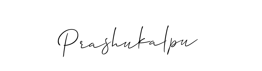 You should practise on your own different ways (Allison_Script) to write your name (Prashukalpu) in signature. don't let someone else do it for you. Prashukalpu signature style 2 images and pictures png