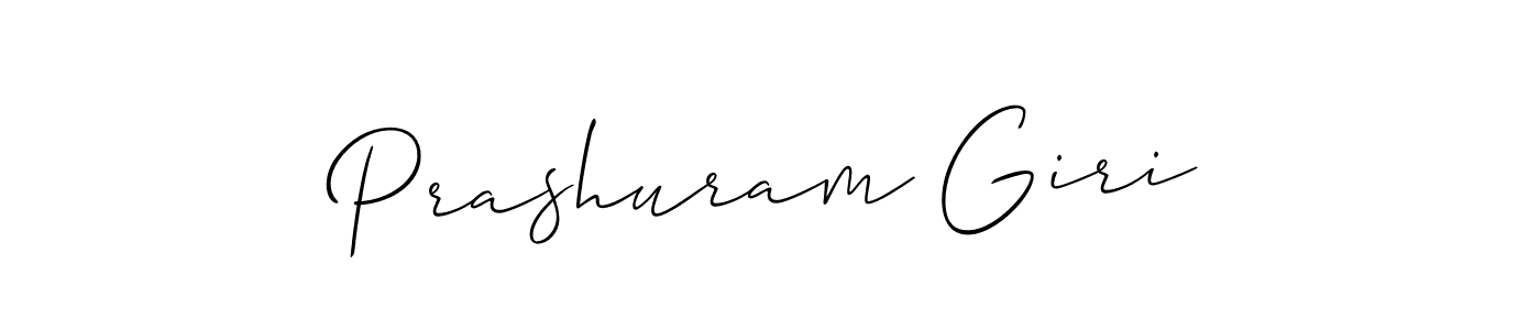 Use a signature maker to create a handwritten signature online. With this signature software, you can design (Allison_Script) your own signature for name Prashuram Giri. Prashuram Giri signature style 2 images and pictures png