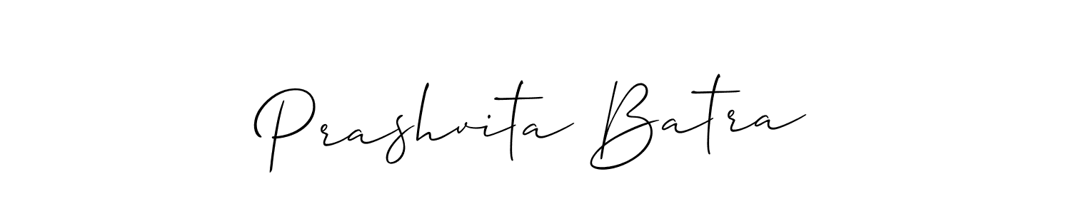 It looks lik you need a new signature style for name Prashvita Batra. Design unique handwritten (Allison_Script) signature with our free signature maker in just a few clicks. Prashvita Batra signature style 2 images and pictures png