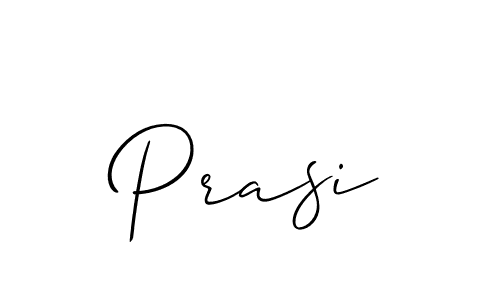 Prasi stylish signature style. Best Handwritten Sign (Allison_Script) for my name. Handwritten Signature Collection Ideas for my name Prasi. Prasi signature style 2 images and pictures png