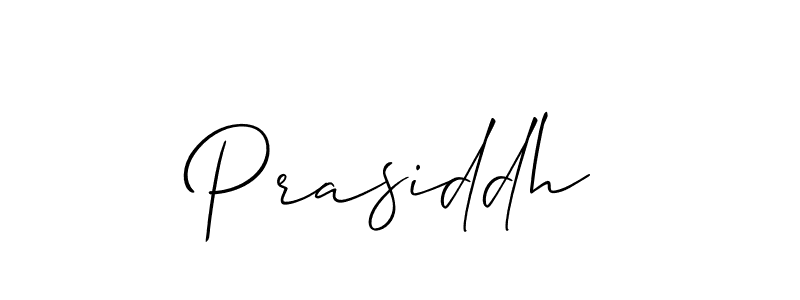 How to make Prasiddh signature? Allison_Script is a professional autograph style. Create handwritten signature for Prasiddh name. Prasiddh signature style 2 images and pictures png