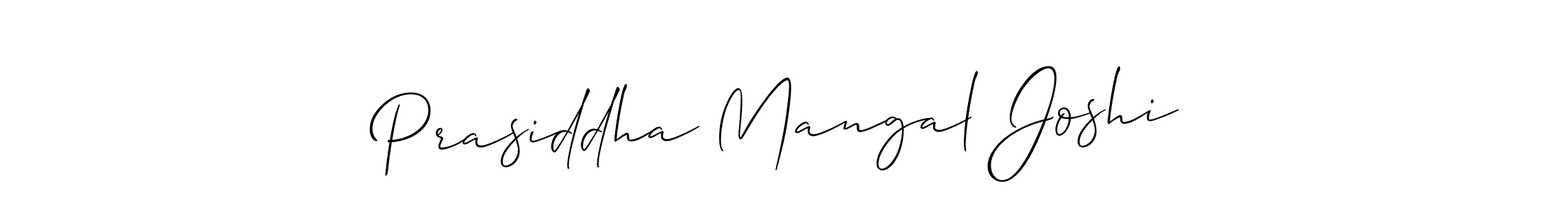 This is the best signature style for the Prasiddha Mangal Joshi name. Also you like these signature font (Allison_Script). Mix name signature. Prasiddha Mangal Joshi signature style 2 images and pictures png