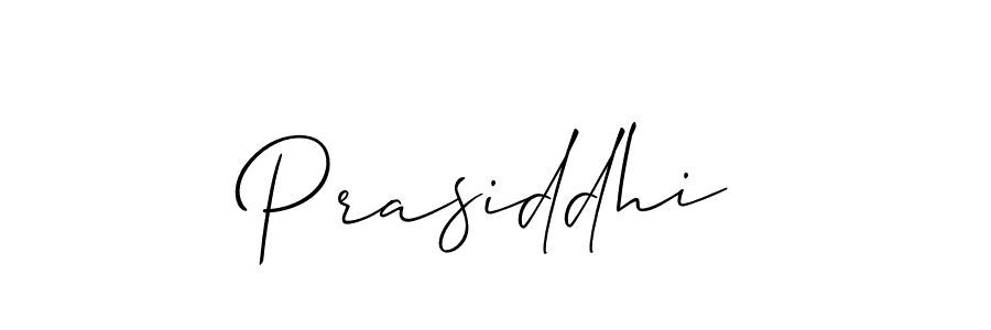 Make a beautiful signature design for name Prasiddhi. With this signature (Allison_Script) style, you can create a handwritten signature for free. Prasiddhi signature style 2 images and pictures png