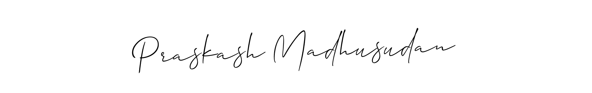 Once you've used our free online signature maker to create your best signature Allison_Script style, it's time to enjoy all of the benefits that Praskash Madhusudan name signing documents. Praskash Madhusudan signature style 2 images and pictures png