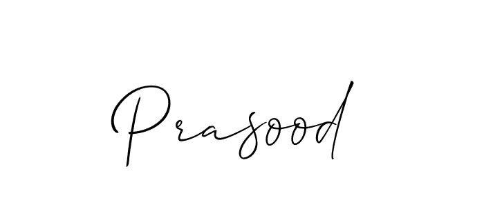 Prasood stylish signature style. Best Handwritten Sign (Allison_Script) for my name. Handwritten Signature Collection Ideas for my name Prasood. Prasood signature style 2 images and pictures png