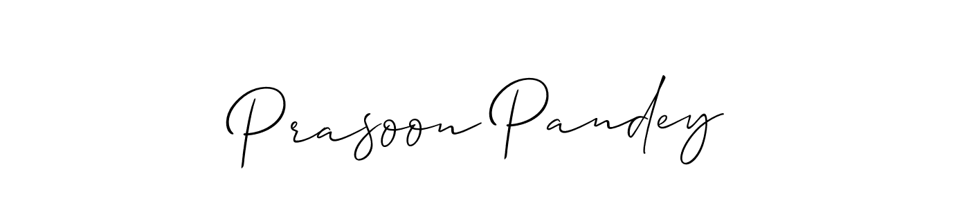 Also we have Prasoon Pandey name is the best signature style. Create professional handwritten signature collection using Allison_Script autograph style. Prasoon Pandey signature style 2 images and pictures png