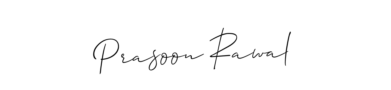 if you are searching for the best signature style for your name Prasoon Rawal. so please give up your signature search. here we have designed multiple signature styles  using Allison_Script. Prasoon Rawal signature style 2 images and pictures png