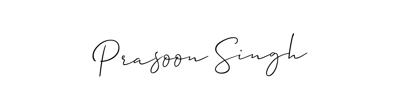 It looks lik you need a new signature style for name Prasoon Singh. Design unique handwritten (Allison_Script) signature with our free signature maker in just a few clicks. Prasoon Singh signature style 2 images and pictures png
