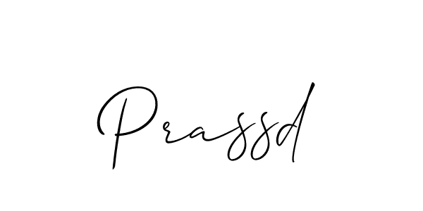 Allison_Script is a professional signature style that is perfect for those who want to add a touch of class to their signature. It is also a great choice for those who want to make their signature more unique. Get Prassd name to fancy signature for free. Prassd signature style 2 images and pictures png