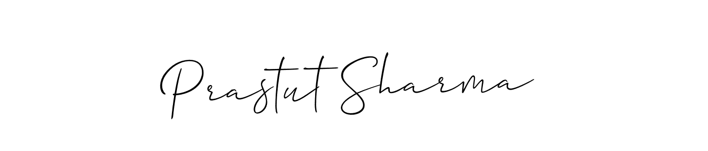 Check out images of Autograph of Prastut Sharma name. Actor Prastut Sharma Signature Style. Allison_Script is a professional sign style online. Prastut Sharma signature style 2 images and pictures png