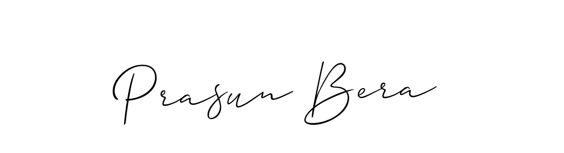 Allison_Script is a professional signature style that is perfect for those who want to add a touch of class to their signature. It is also a great choice for those who want to make their signature more unique. Get Prasun Bera name to fancy signature for free. Prasun Bera signature style 2 images and pictures png