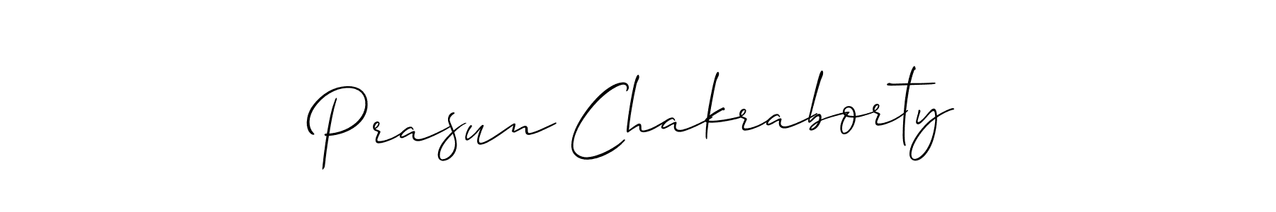 It looks lik you need a new signature style for name Prasun Chakraborty. Design unique handwritten (Allison_Script) signature with our free signature maker in just a few clicks. Prasun Chakraborty signature style 2 images and pictures png