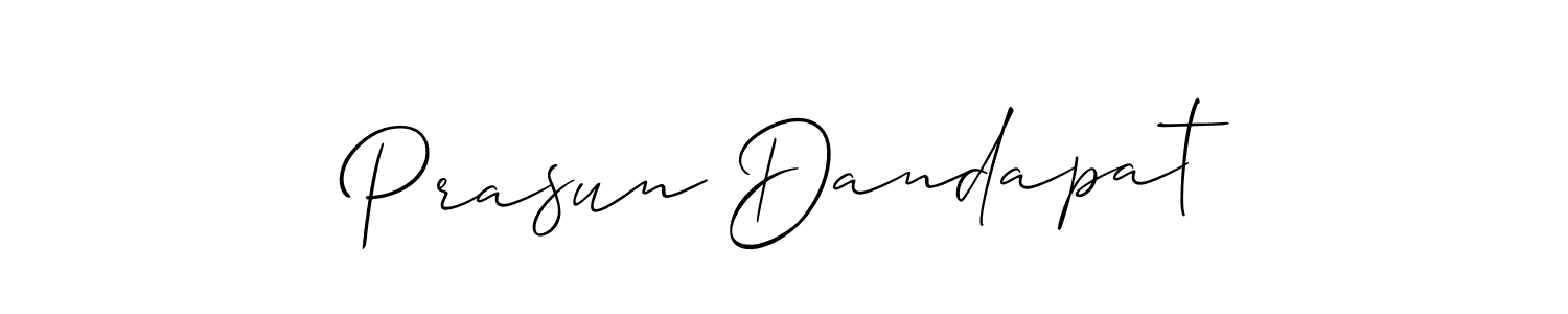 Make a short Prasun Dandapat signature style. Manage your documents anywhere anytime using Allison_Script. Create and add eSignatures, submit forms, share and send files easily. Prasun Dandapat signature style 2 images and pictures png
