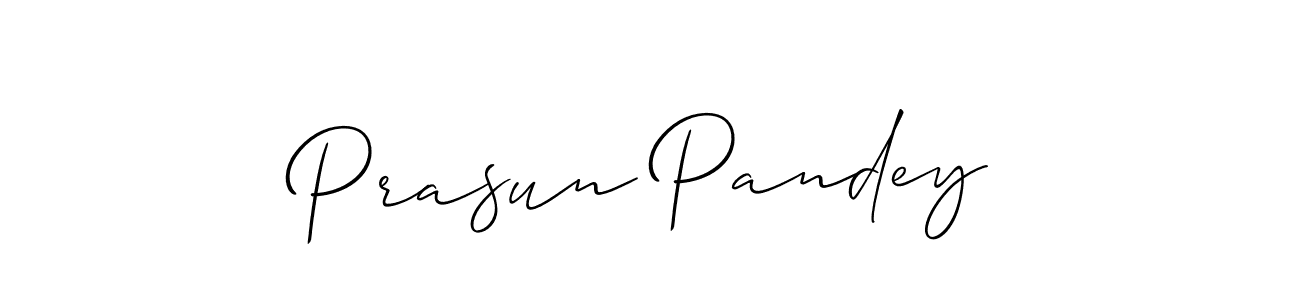 Create a beautiful signature design for name Prasun Pandey. With this signature (Allison_Script) fonts, you can make a handwritten signature for free. Prasun Pandey signature style 2 images and pictures png