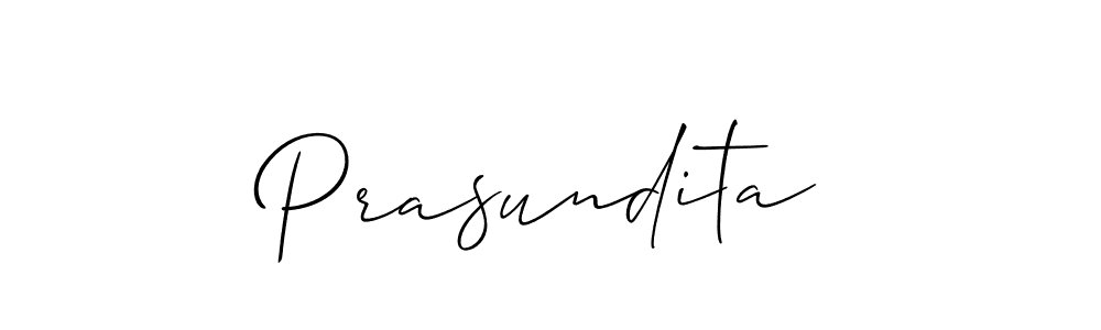 Allison_Script is a professional signature style that is perfect for those who want to add a touch of class to their signature. It is also a great choice for those who want to make their signature more unique. Get Prasundita name to fancy signature for free. Prasundita signature style 2 images and pictures png